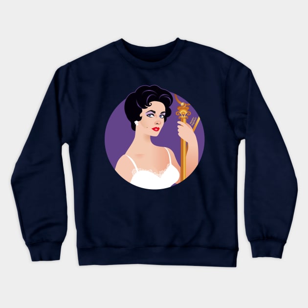 Maggie the Cat Crewneck Sweatshirt by AlejandroMogolloArt